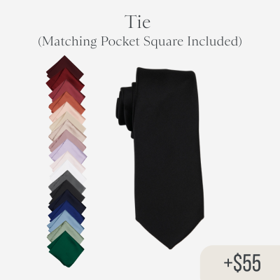 Groomsmen Ties with Pocket Squares - Add On