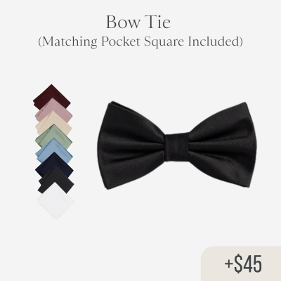 Groomsmen Bow Ties with Pocket Squares - Add On