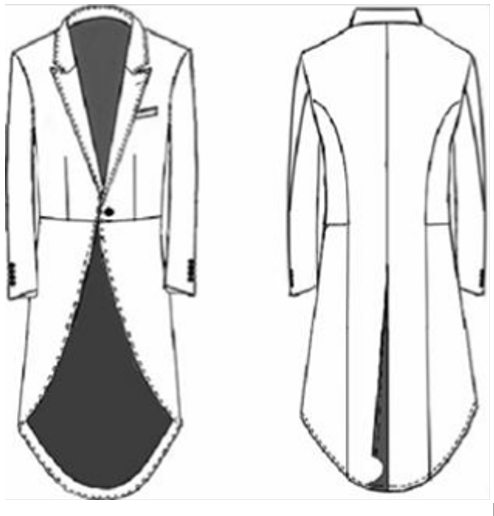 Mens Custom Suit with Morning Coat - 2pc