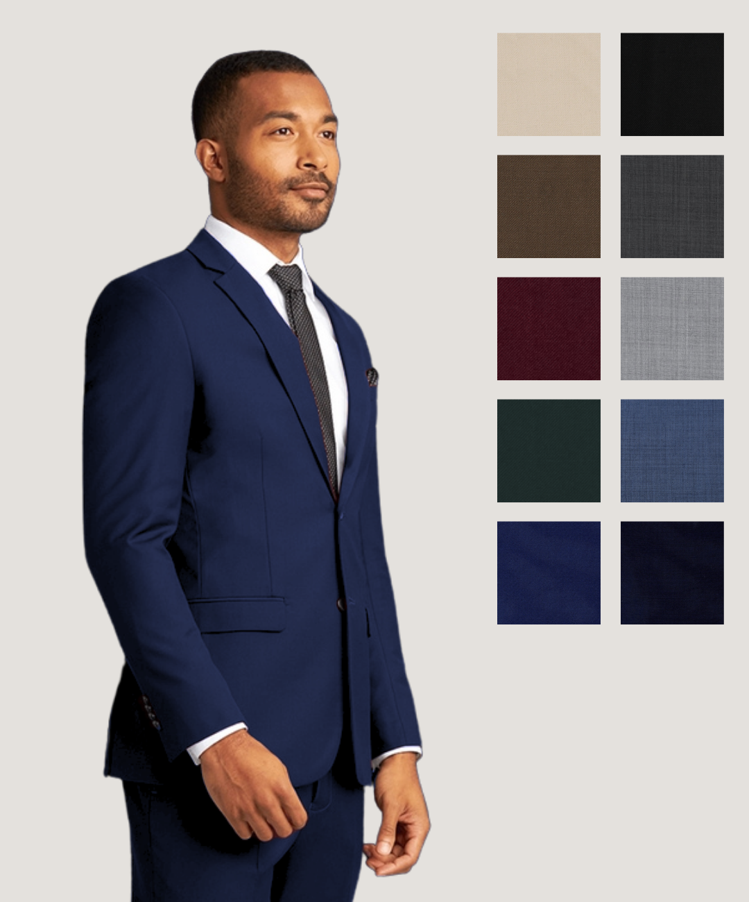 Notch Lapel Groomsman Suit