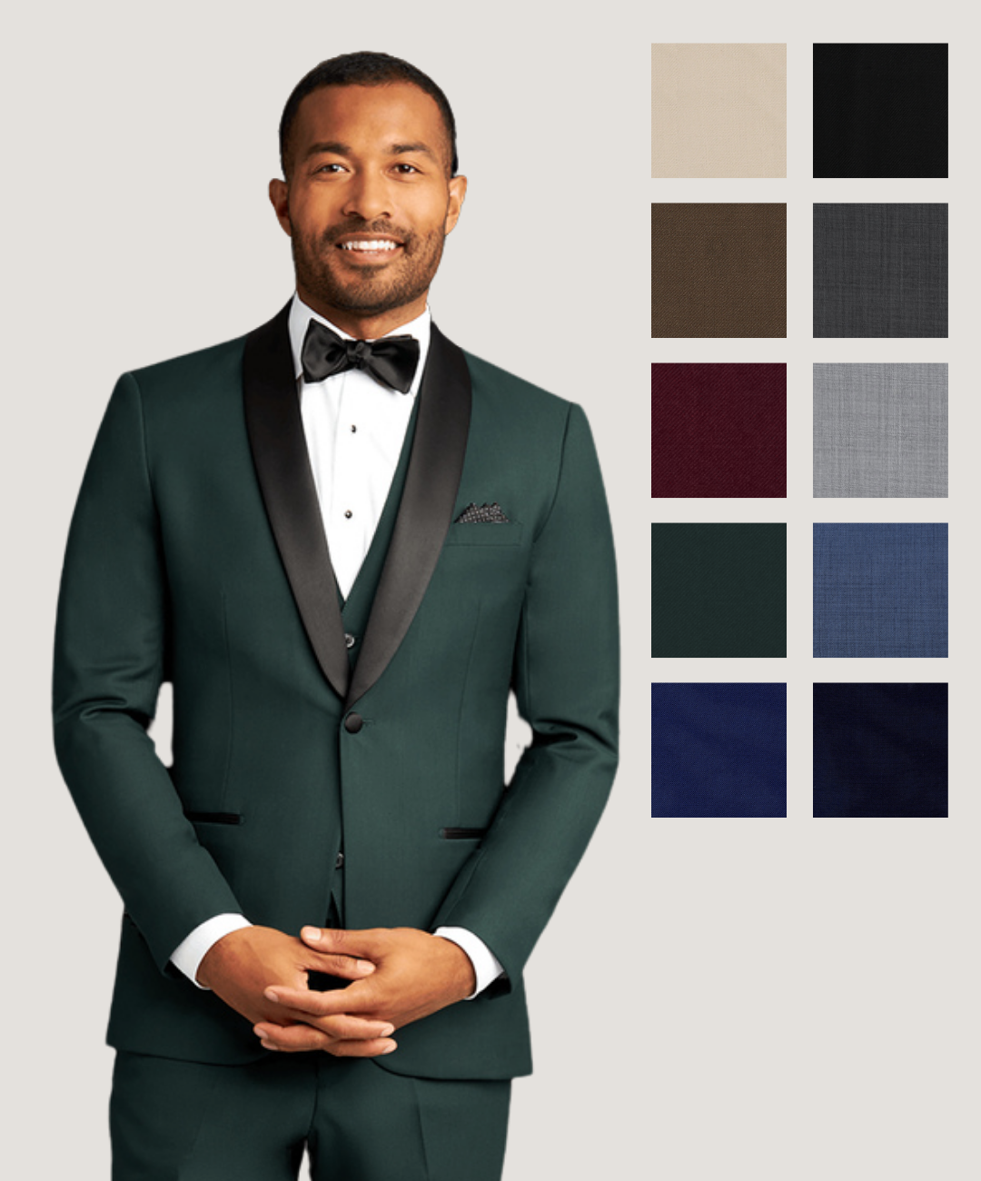 Shawl Lapel Groomsman Tuxedo
