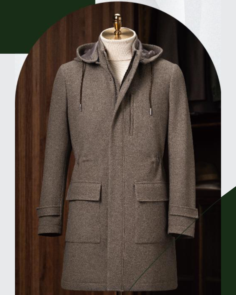 The Abiti - Men's Wool Hooded Overcoat