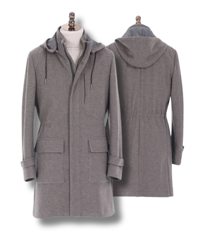 The Abiti - Men's Wool Hooded Overcoat