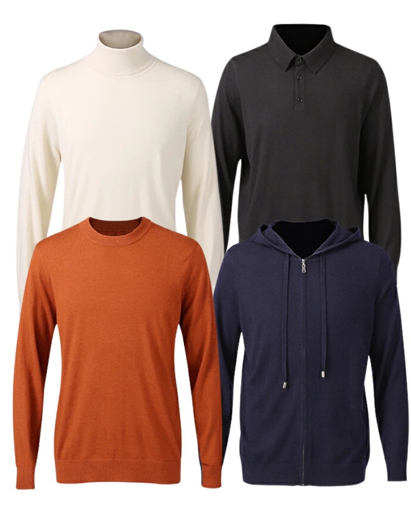 Mens Custom Light Weight Cashmere Sweater