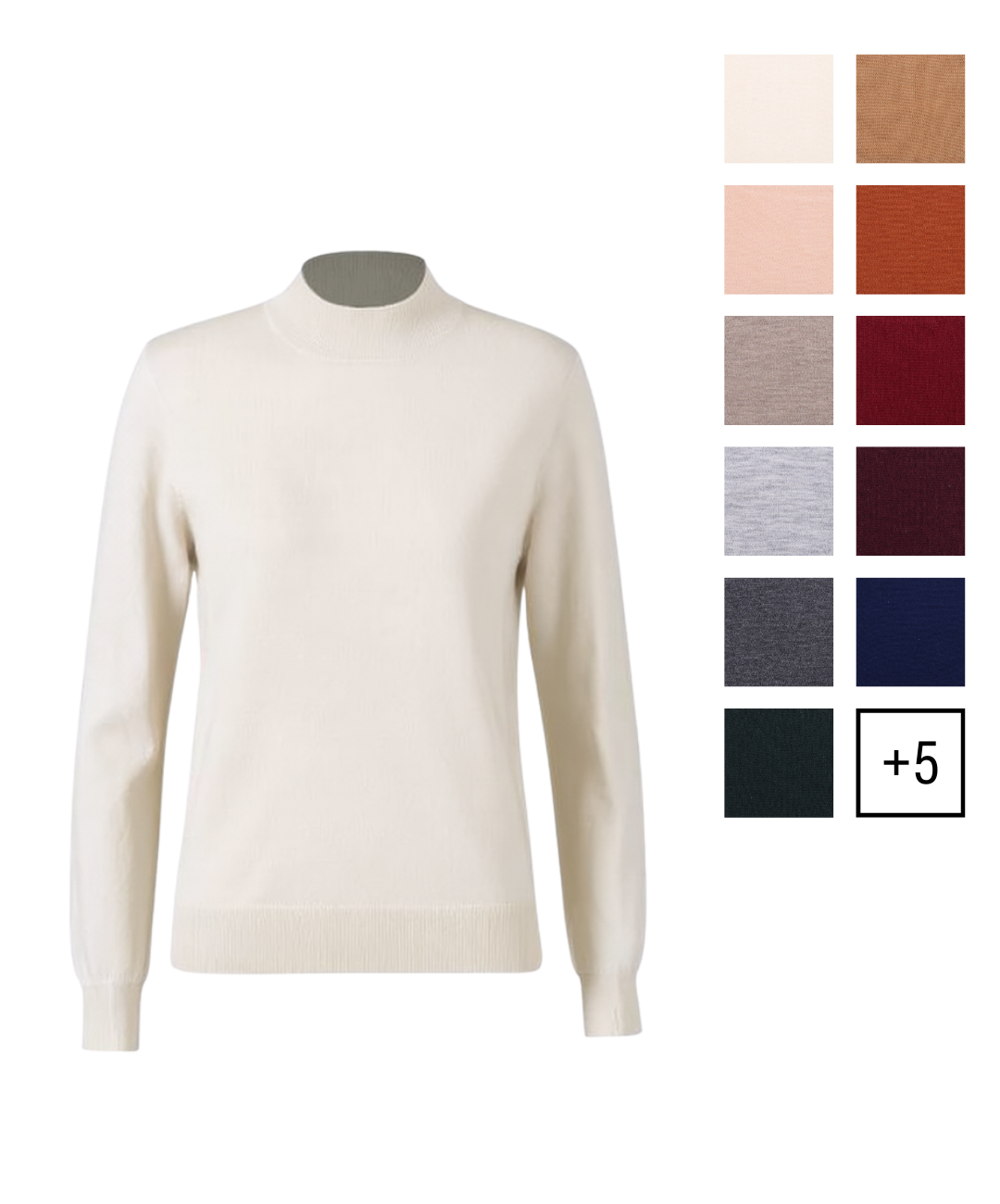 Women's Custom Mock Neck Sweater