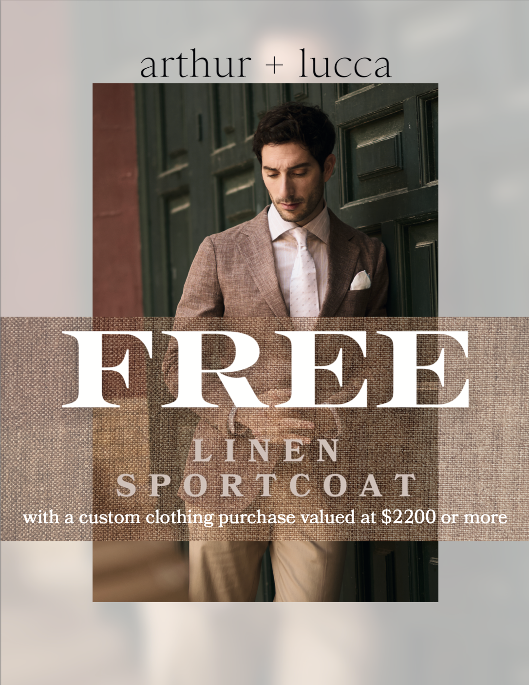 Men's Free Linen Sport Coat
