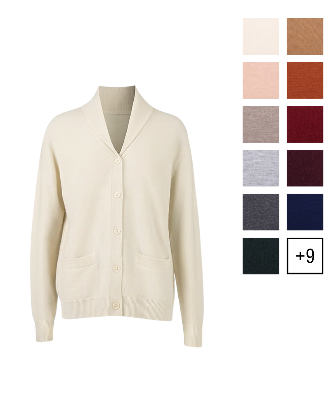 Women's Custom Shawl Lapel Cardigan