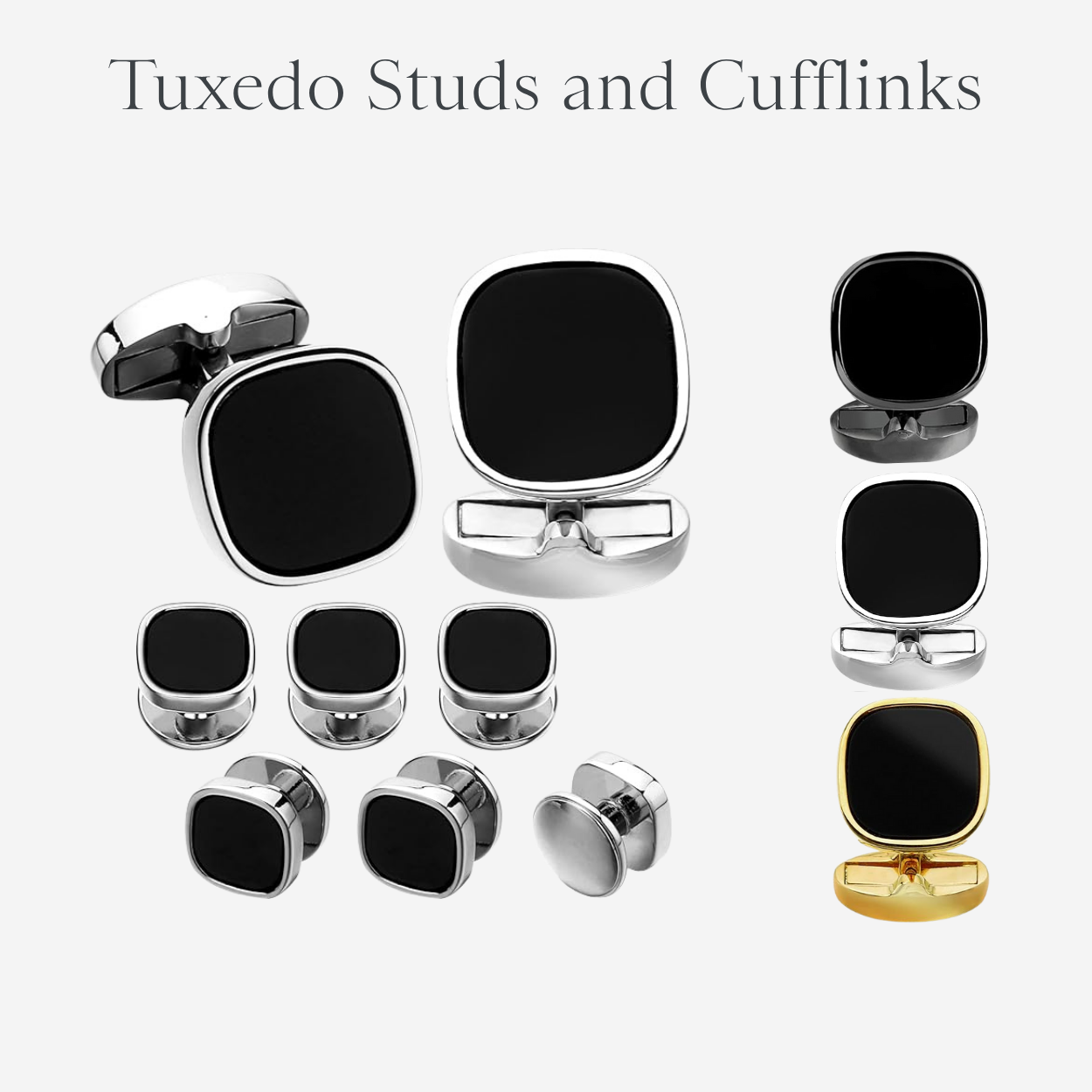 Tuxedo Studs and Cufflinks