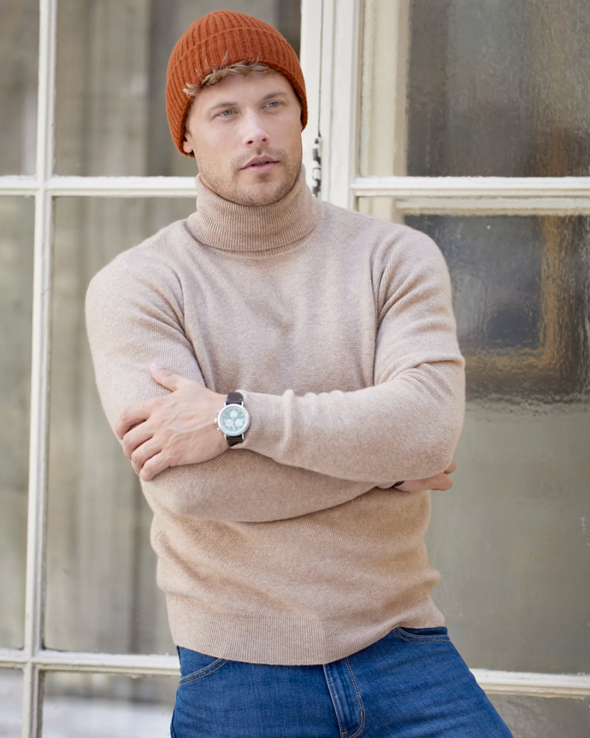 Mens Custom Light Weight Cashmere Sweater