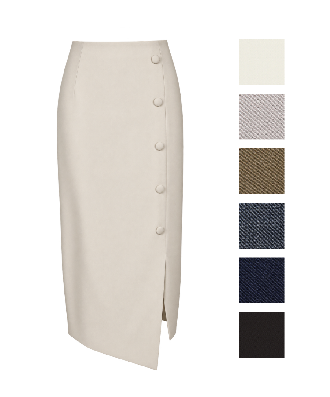 The Camila - Women's Asymmetrical Pencil Skirt