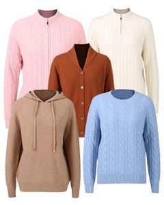 【極厚】Scott & Charters Low Gauge Cashmere Cashmere Cardigan