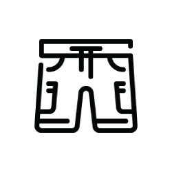 Waist/Seat w/ Elastic