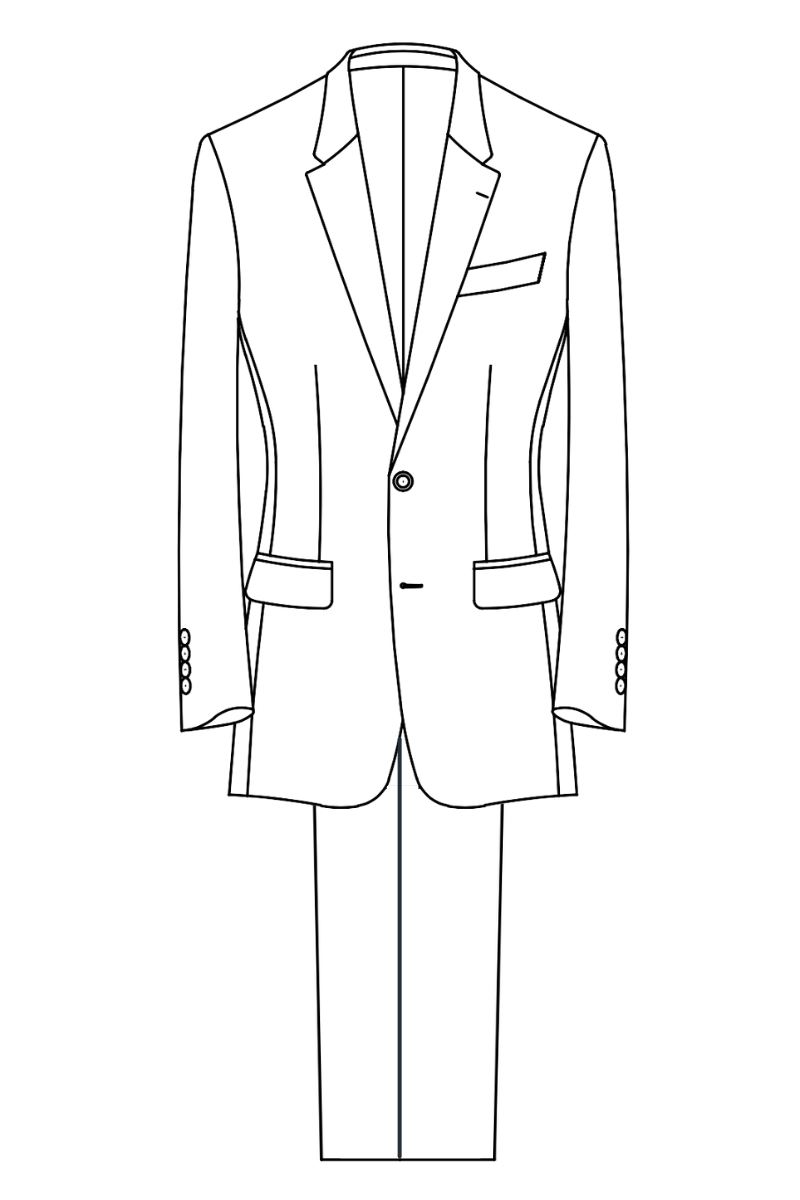 Mens Custom 2 Piece Suit