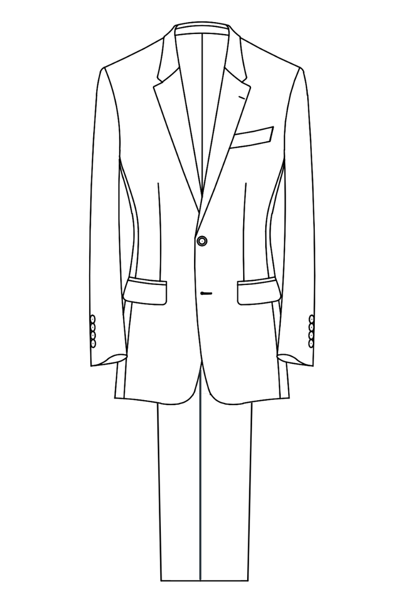 Mens Custom Suit - 2pc